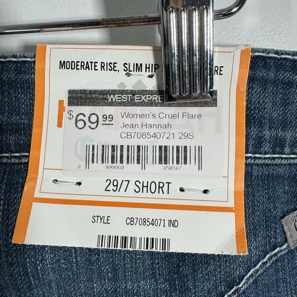 Cruel “Hannah” Denim Flare Jeans in Classic Blue - Picture 5 of 5